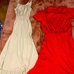 Two long vintage dresses